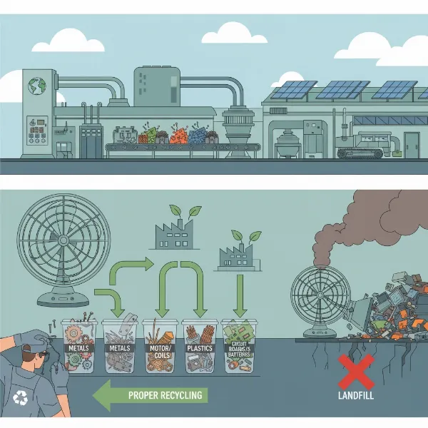 How to Responsibly Recycle Old Electric Fans for a Greener Home