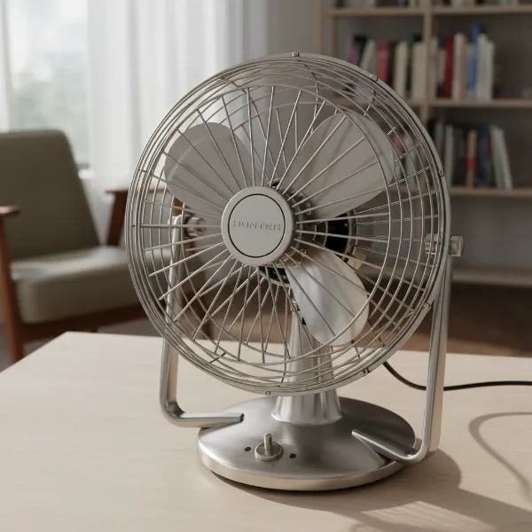 Review: Hunter 90438 12-Inch Retro Table Fan – A Blend of Classic Style and Modern Cooling